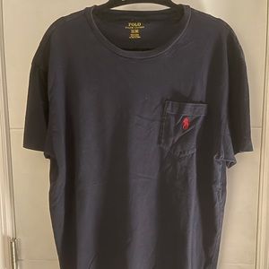 Polo Ralph Lauren Navy shirt Red horse (Medium)